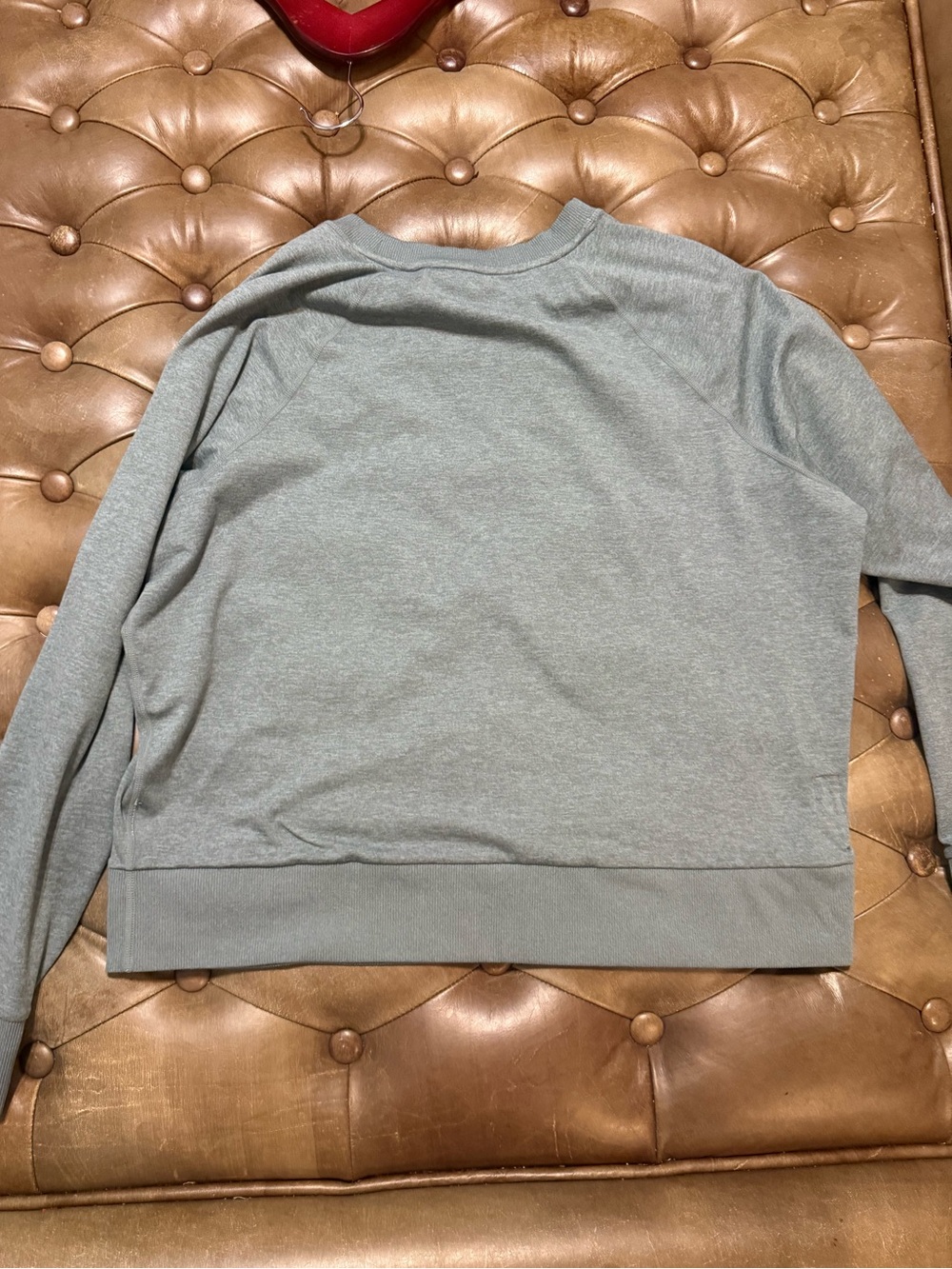 Vuori Restore Crew Sweatshirt Sage Green Heather Pullover Size Small - Picture 4 of 4